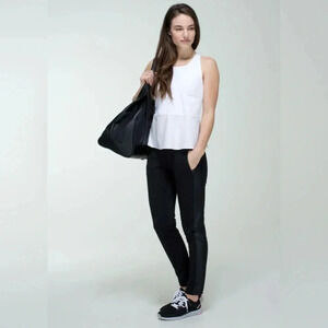 Lululemon Here To There Black Trouser Pants Size 6
